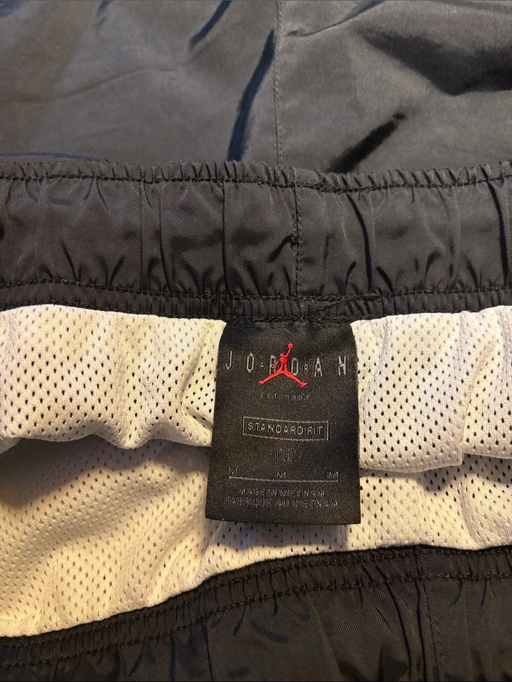 2 pair Jordan Black Men's Dual-Layer Athletic Shorts